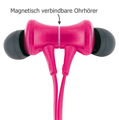 Bluetooth in-ear headphones with magnet