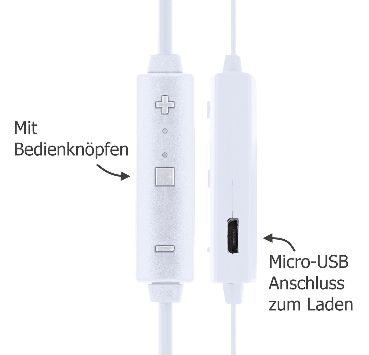 Bluetooth in-ear headphones with magnet