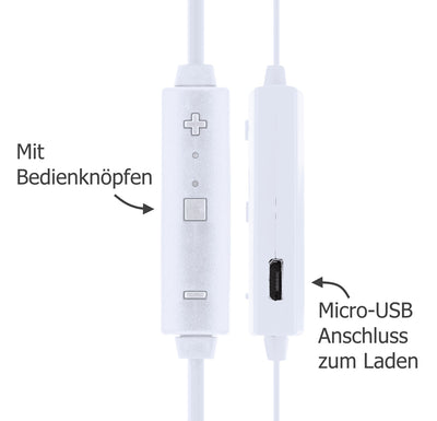 Bluetooth in-ear headphones with magnet