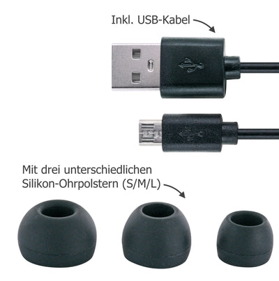 Bluetooth in-ear headphones with magnet
