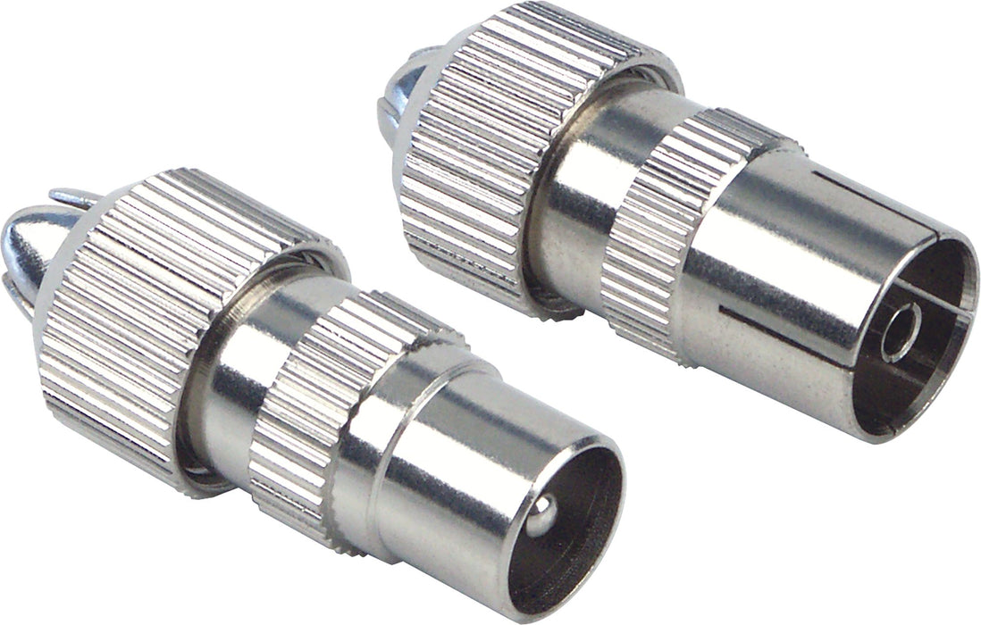 IEC-Stecker & -Buchse Ø 4 - 7,5 mm verchromt