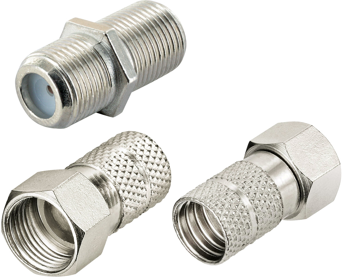 F connector set of 3 (Ø 8 mm)