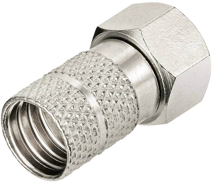 F-Stecker und Verbinder 3er Set Ø 8 mm