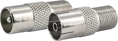 SAT-Anschlusskabel mit IEC Adaptern 3 m 75 dB
