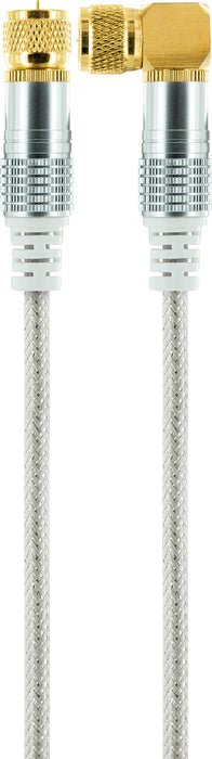 SAT-Anschlusskabel mit F-Winkelstecker 1,5 - 10 m 110 dB