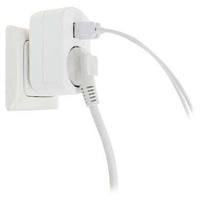 Ladegerät mit Steckdose + 2x USB-A