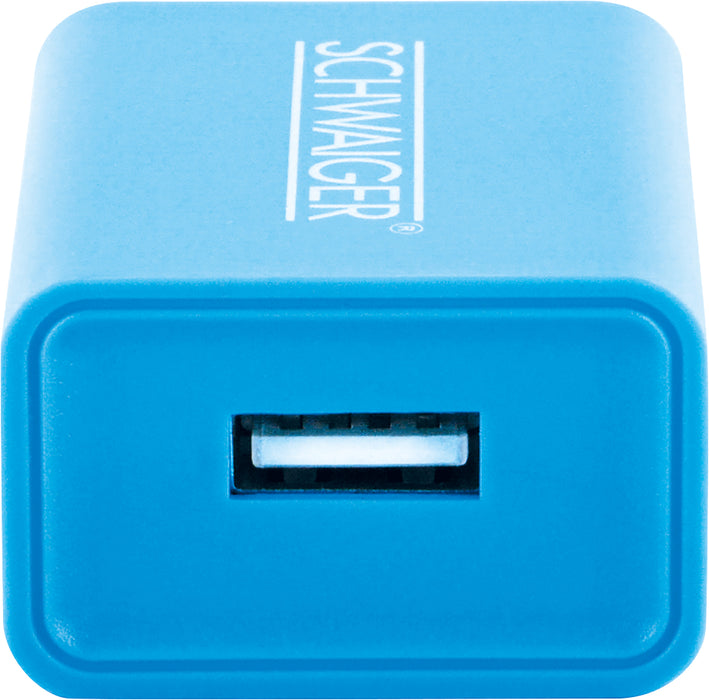 Ladegerät USB 2.0 A Pink/Blau