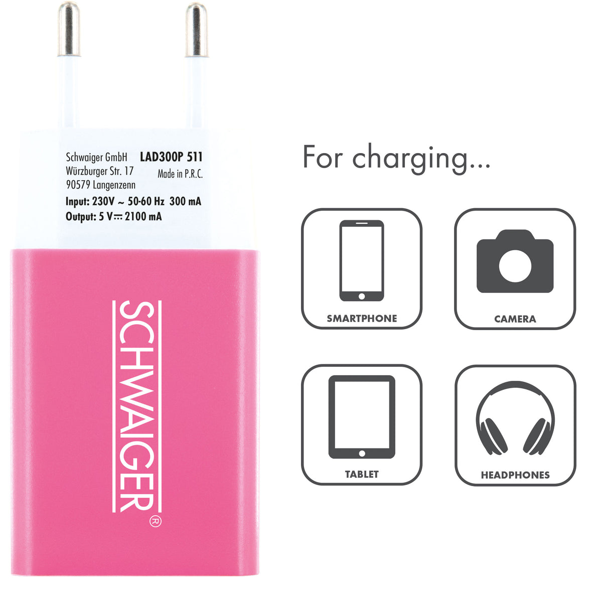 230V USB charger