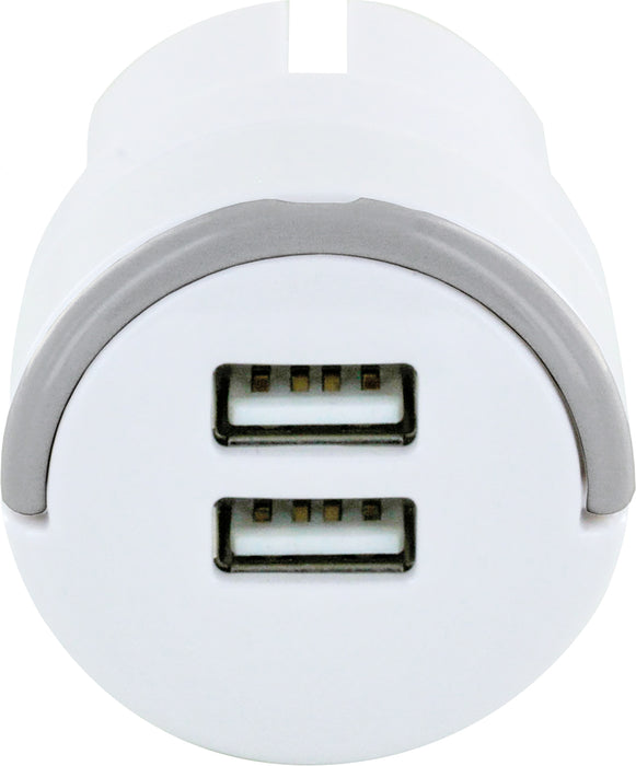 230 V USB charging adapter 2-way