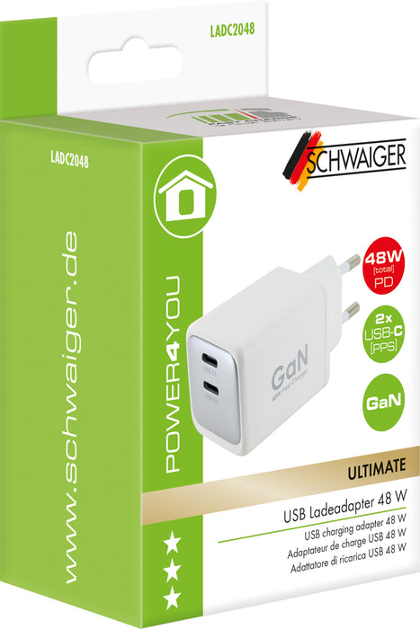 Fast charger 48W white