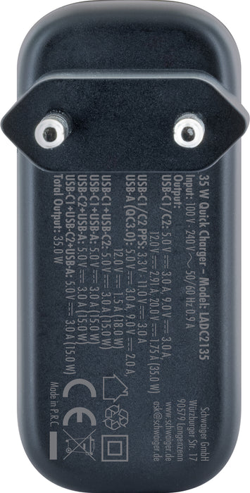 Ladeadapter USB-C & A 35W