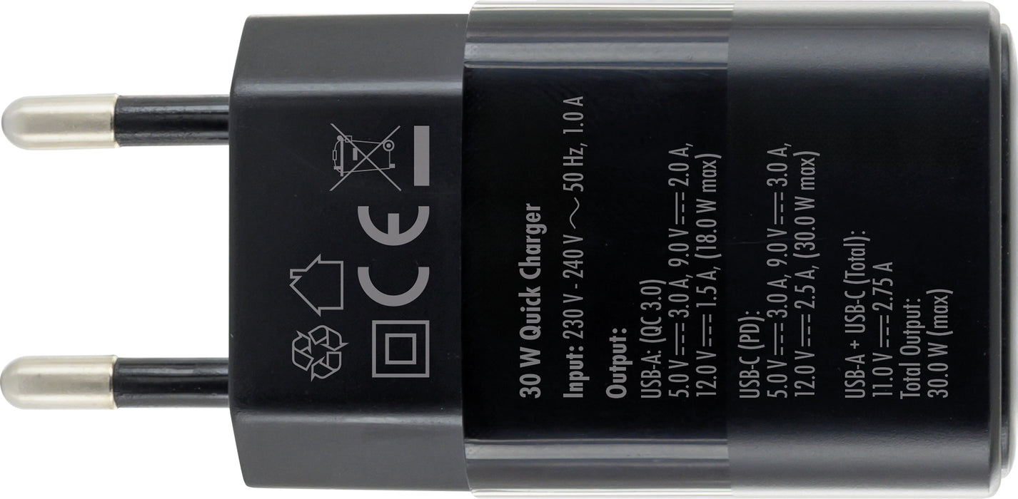 USB Schnellladegerät 30W