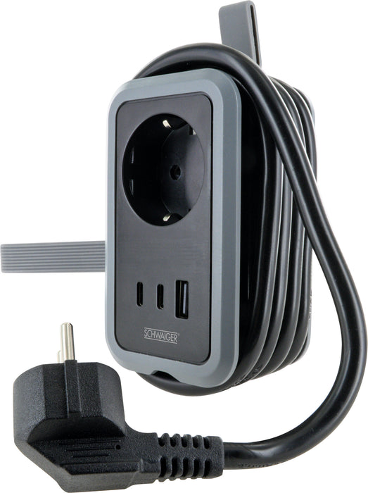 Reisesteckdose EU mit USB A + C