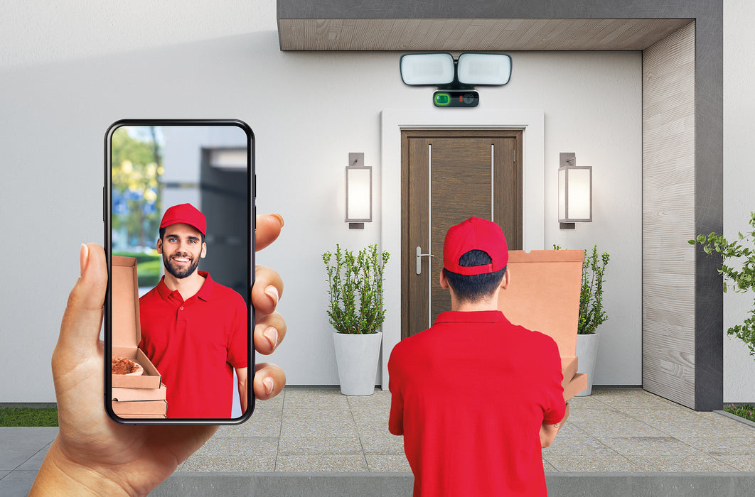 Überwachungskamera Full HD mit Flutlicht