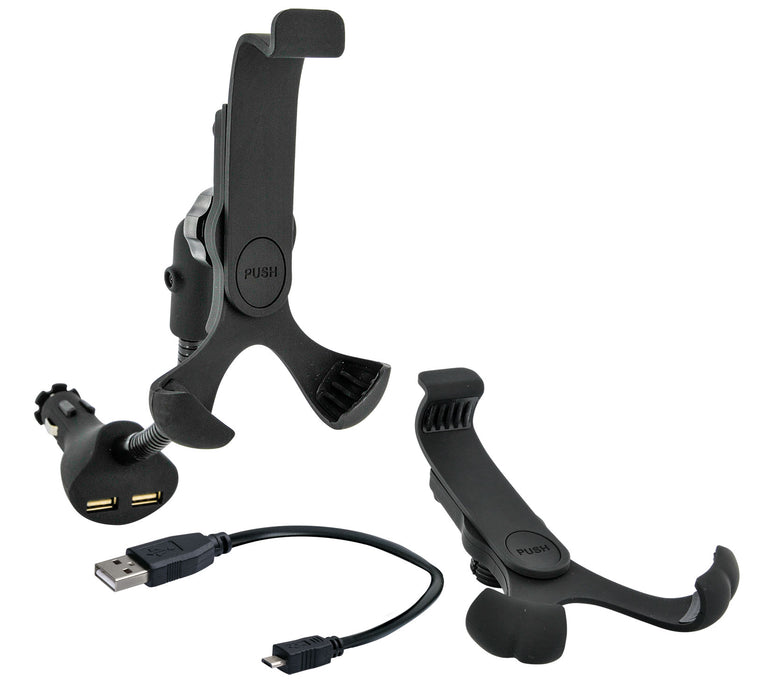 KFZ Smartphone Halterung Universal mit 2x USB-A Anschluss