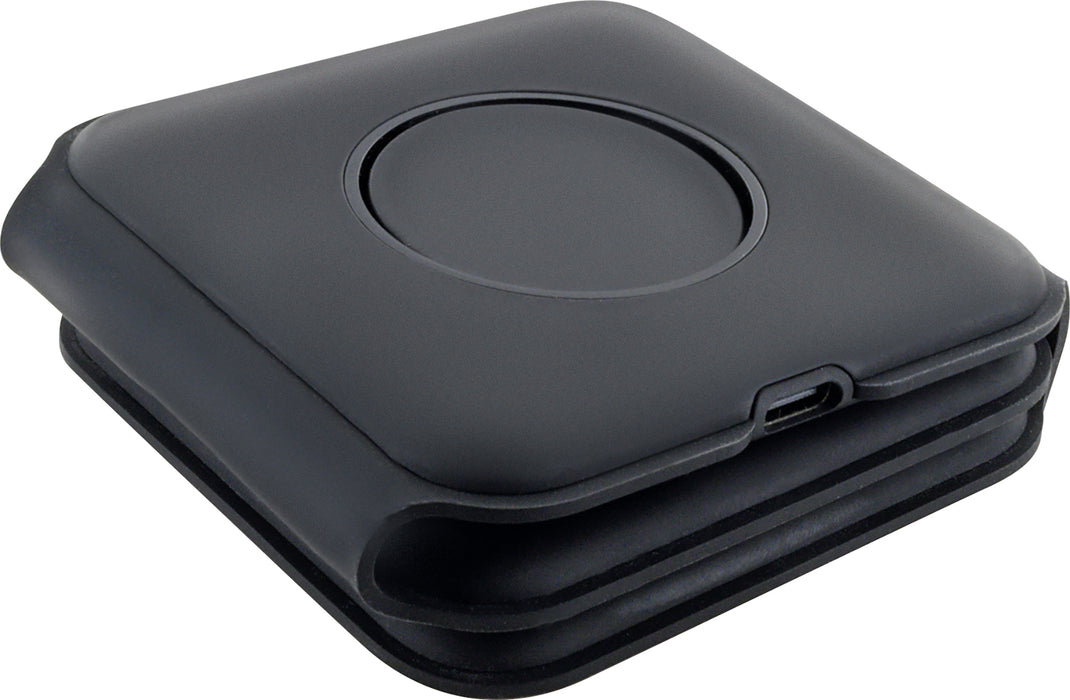 Foldable QI charging station for 3 devices