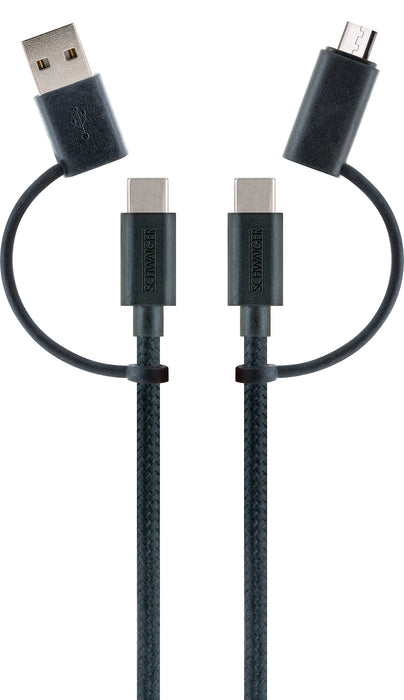 4in1 USB-Ladekabel 1,5 m