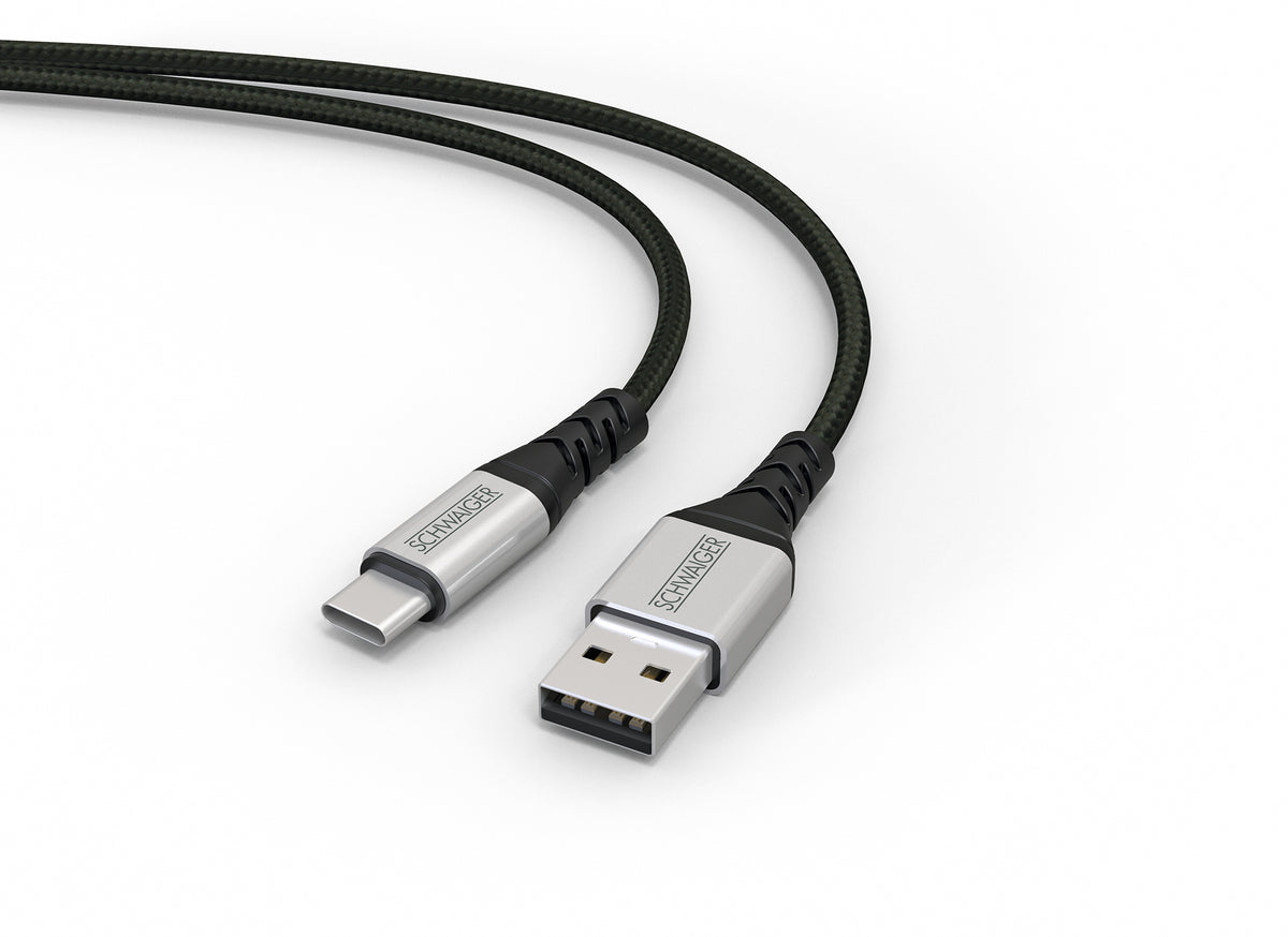 USB-C to USB-A cable extremely tear-resistant 1.2 m
