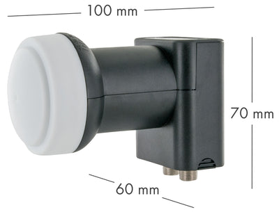 Satellitenanlage Set Ziegelrot Stahl 55 cm