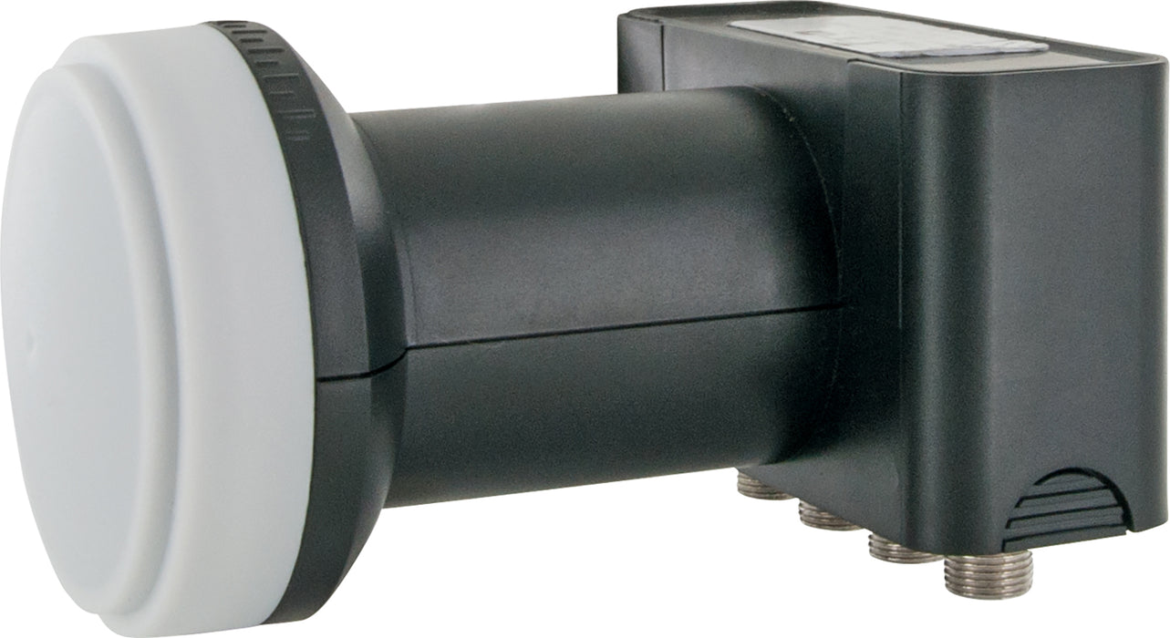 Satellitenanlage Set Hellgrau Stahl 72 cm mit Quad LNB