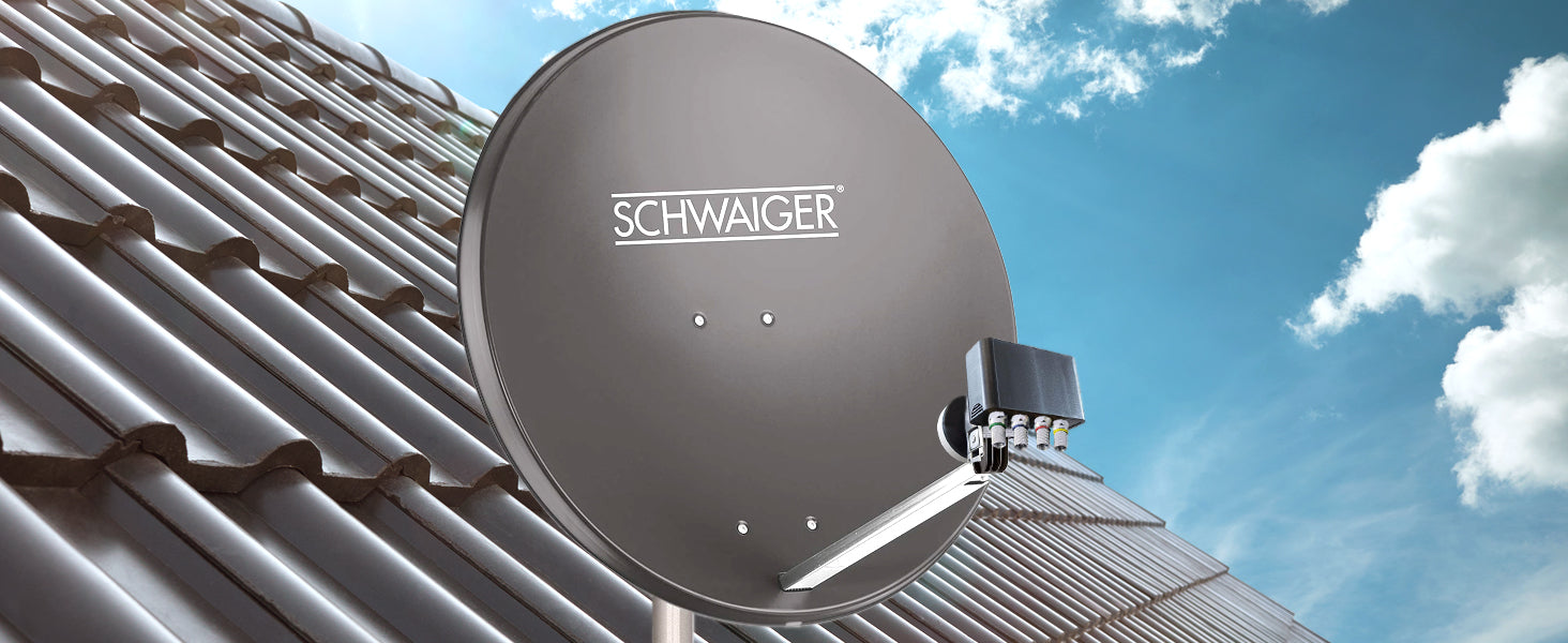 Satellitenanlage Set Anthrazit Stahl 55 cm