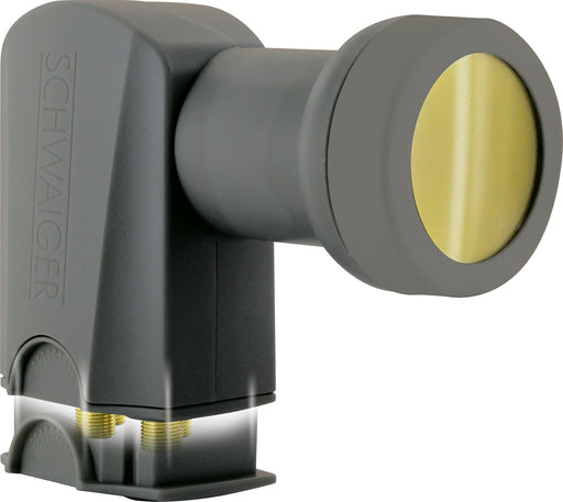 Schwaiger SPS8802531 Twin-LNB Monoblock Gris Clair - Réception Astra Et Hotbird