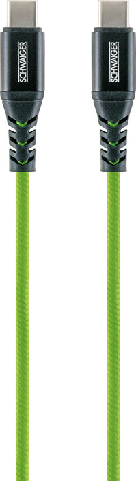 USB-C auf USB-C Kabel rot/grün/blau 1,2 m