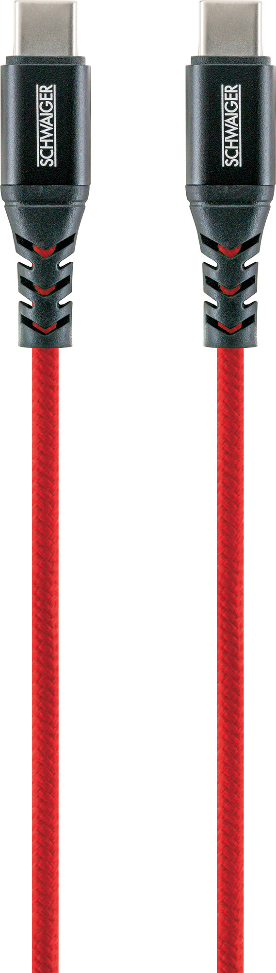 USB-C auf USB-C Kabel rot/grün/blau 1,2 m