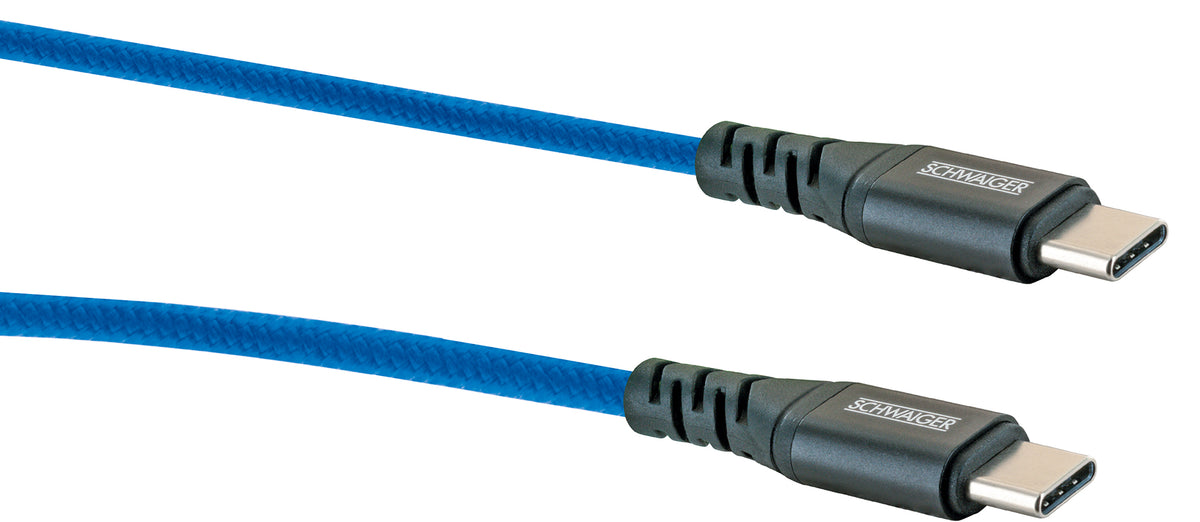 USB-C auf USB-C Kabel rot/grün/blau 1,2 m