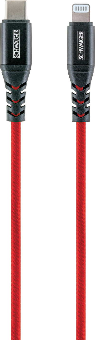 Lightning auf USB-C Kabel grün/rot/blau 1,2 m