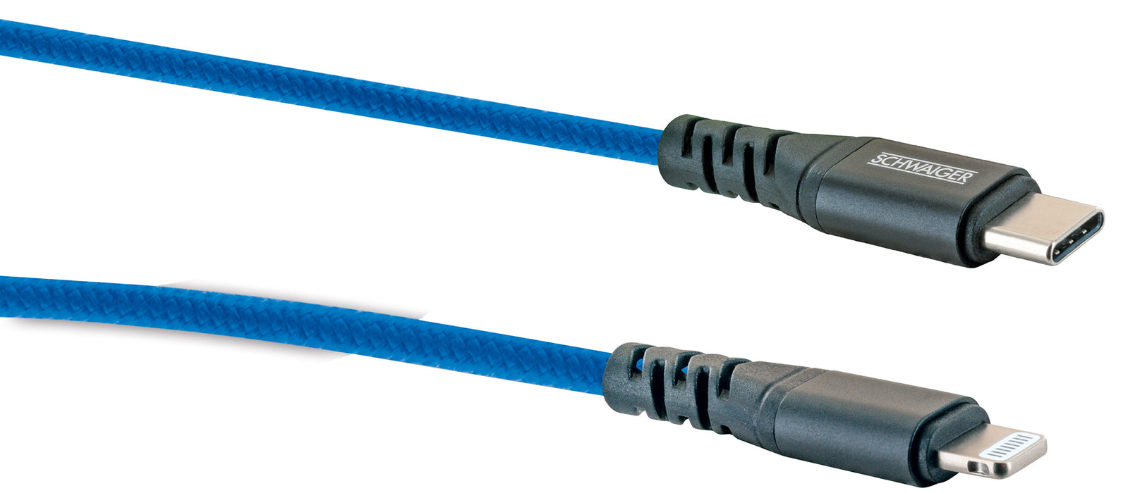 Lightning auf USB-C Kabel grün/rot/blau 1,2 m