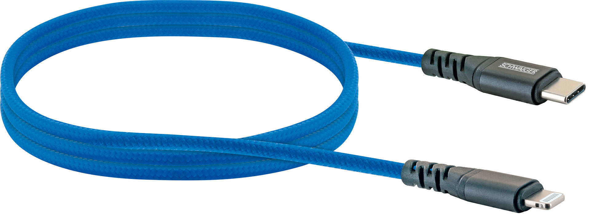 Lightning auf USB-C Kabel grün/rot/blau 1,2 m