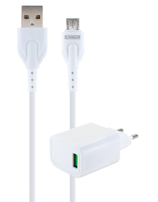 230 V micro USB charging set "Smart"