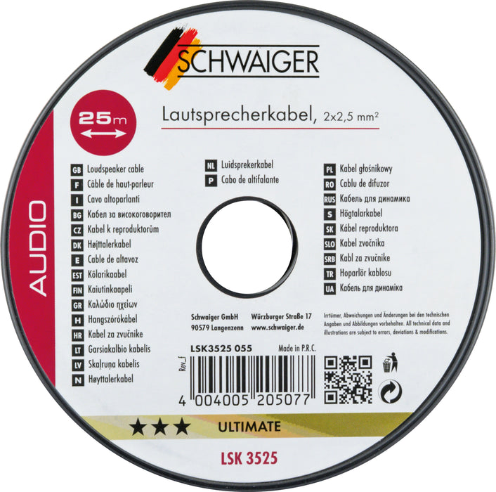 Lautsprecherkabel (2x 2,5 mm²)