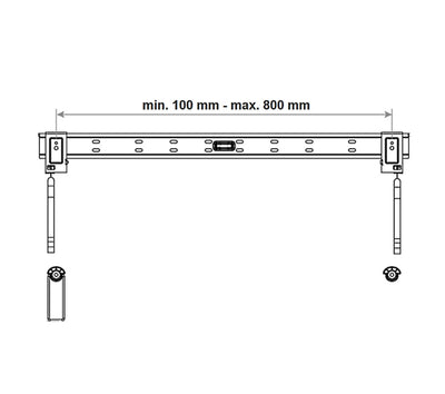 TV wall mount (fixed) up to 50kg / 70" (VESA max. 800)