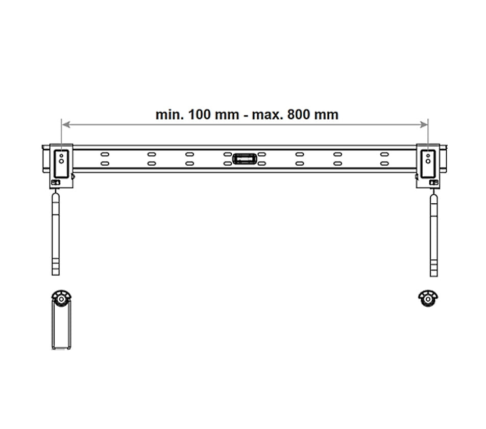 TV wall mount (fixed) up to 50kg / 70" (VESA max. 800)