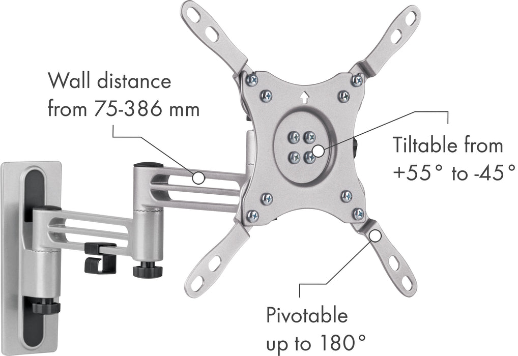 TV Wandhalter "MOTION 9" für Camper bis 43 Zoll
