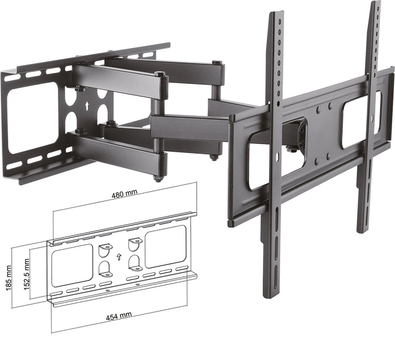 TV Wandhalter 37 - 86 Zoll mit doppeltem Schenkarm