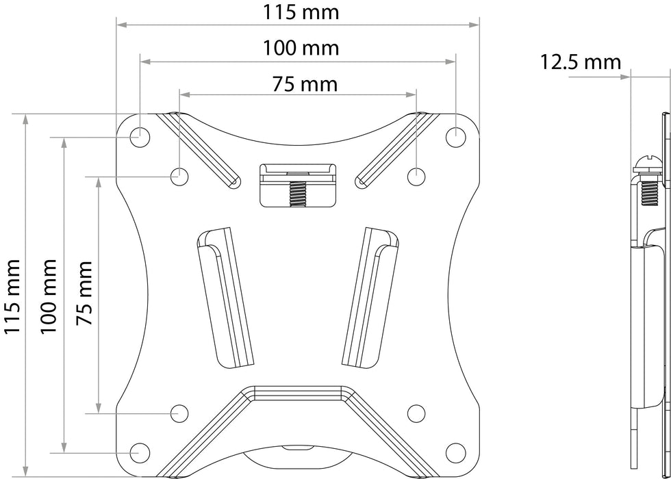 TV Wandhalter "FIXED 1" bis 29 Zoll