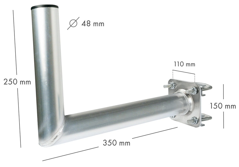 Balcony/Railing Bracket Aluminum 30 cm