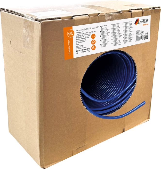 Familie Netzwerkkabel CAT8 blue