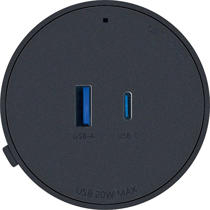 Steckdosen-/USB-Adapter für Stromschienen