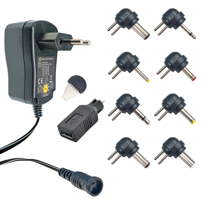 Universal plug-in power supply (1000 mA)