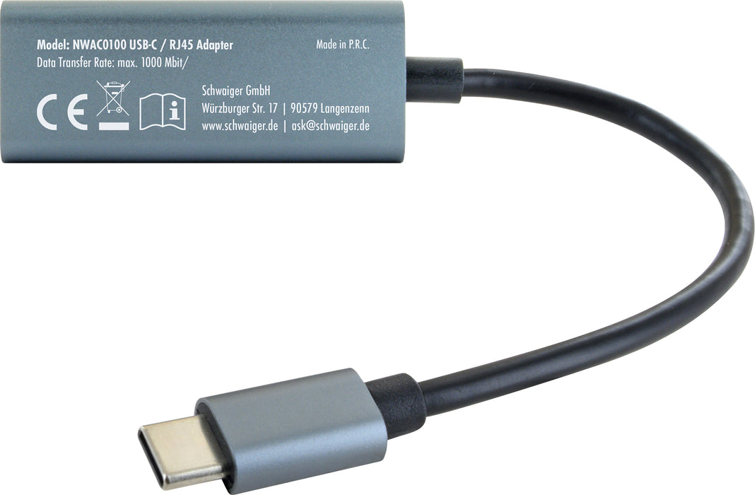 USB-C auf RJ45 Netzwerkadapter