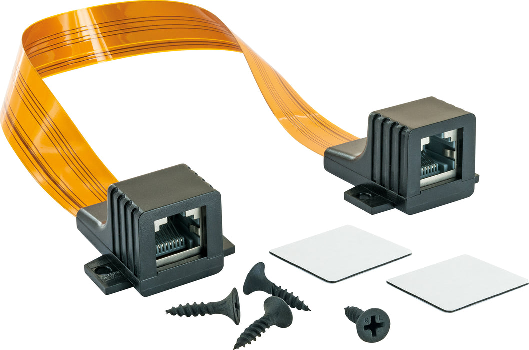RJ 45 network window feedthrough