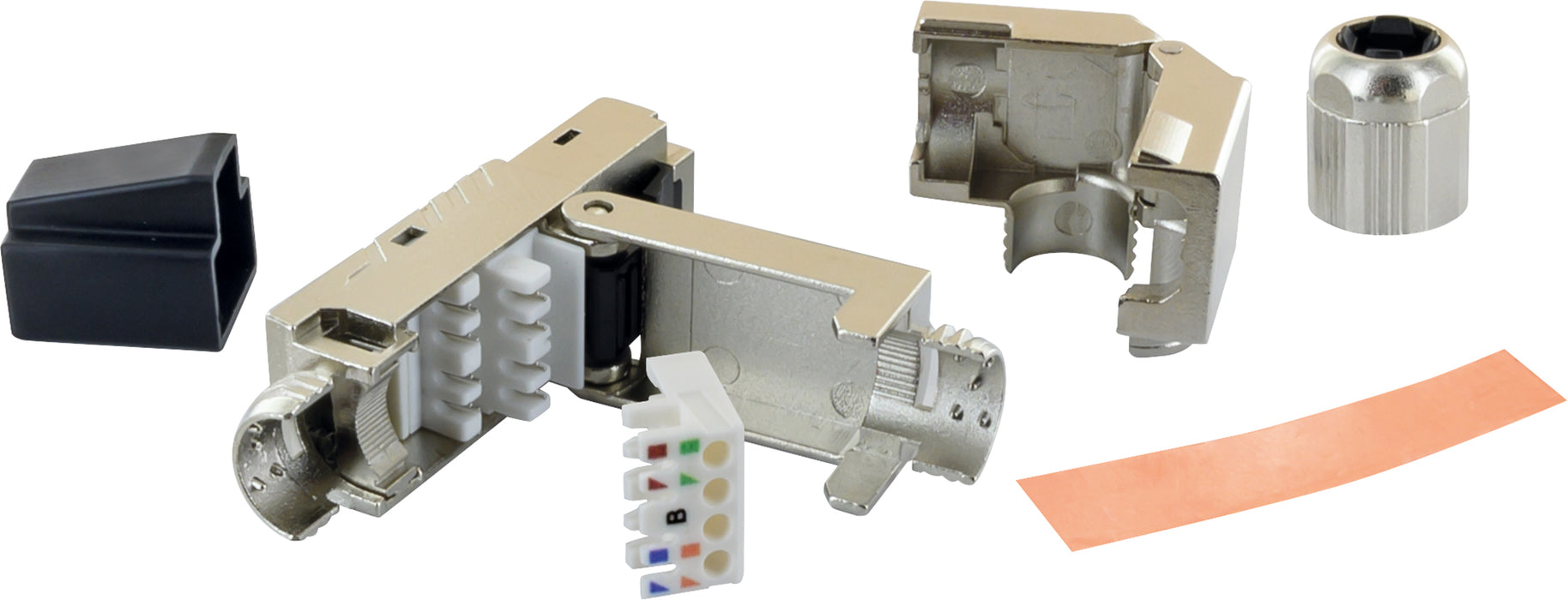 Netzwerkstecker CAT6A gewinkelt