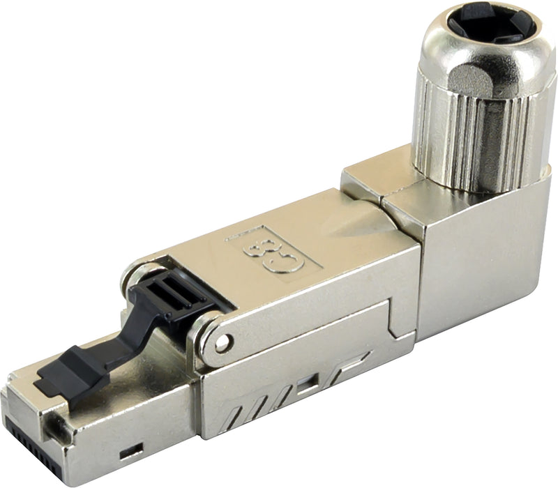 Netzwerkstecker CAT8.1 gewinkelt