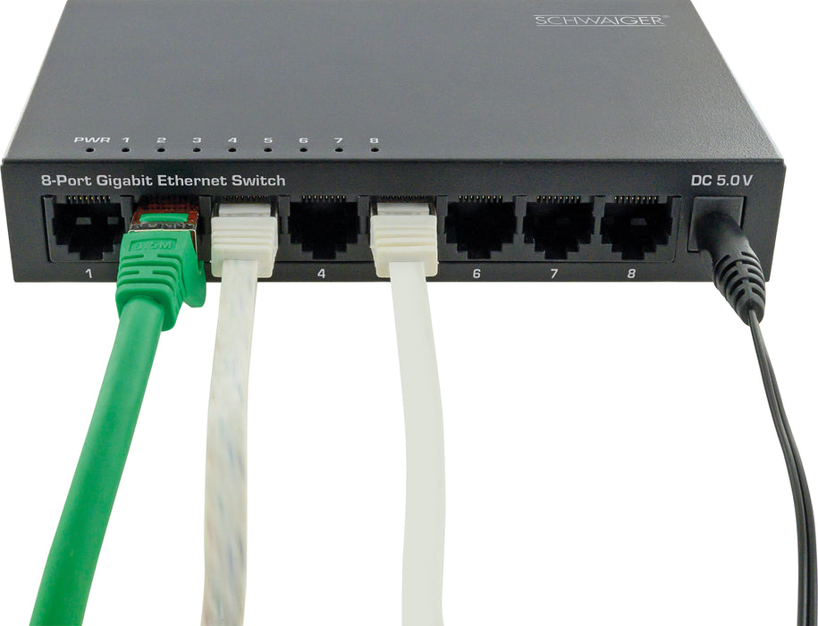 8-Port Netzwerk Switch