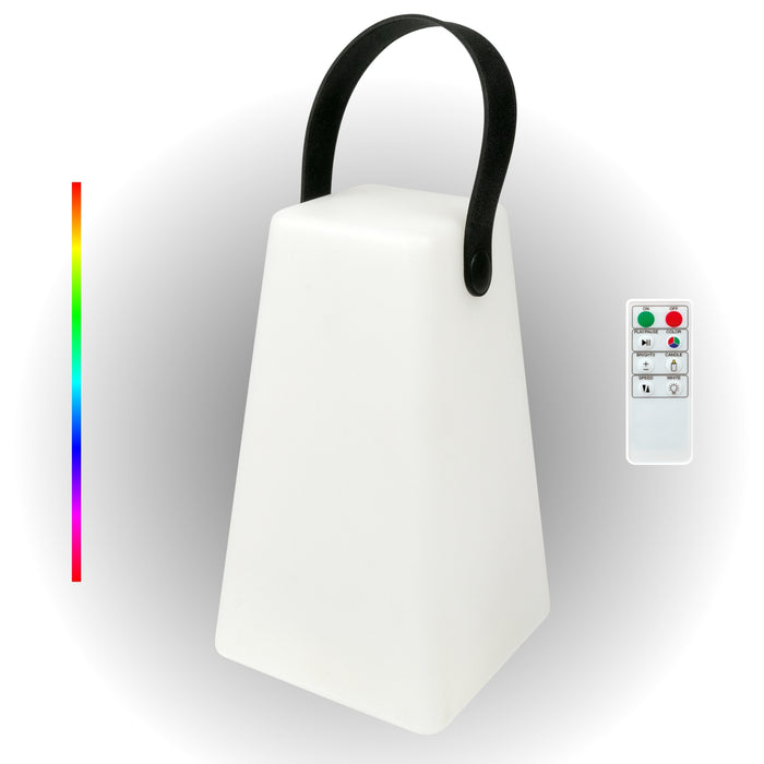 Solar-Tischleuchte mit Trageriemen