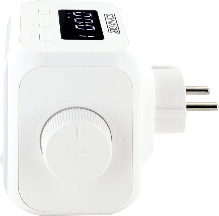 Steckdosenradio mit Lichtsensor und Beleuchtung